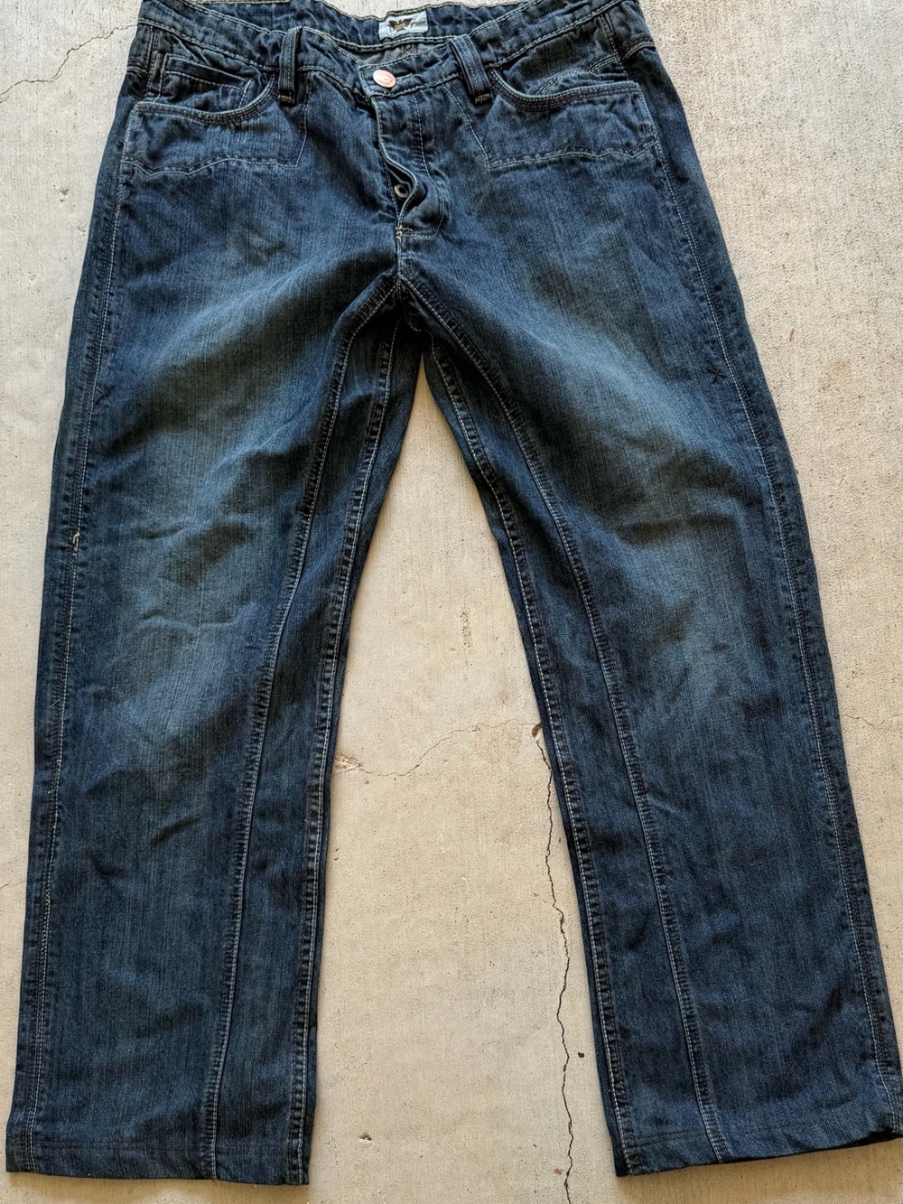 Antik Denim Men's Indigo Straight Jeans